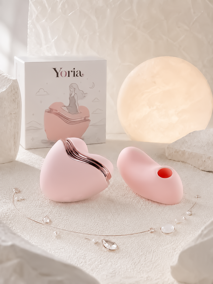 YORIA モモ｜ハート型吸引・振動2-in-1